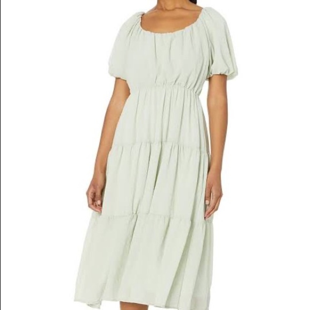 DONATED - NWT ASTR The Label Smocked Tiered Maxi in Sage - Picture 5 of 7
